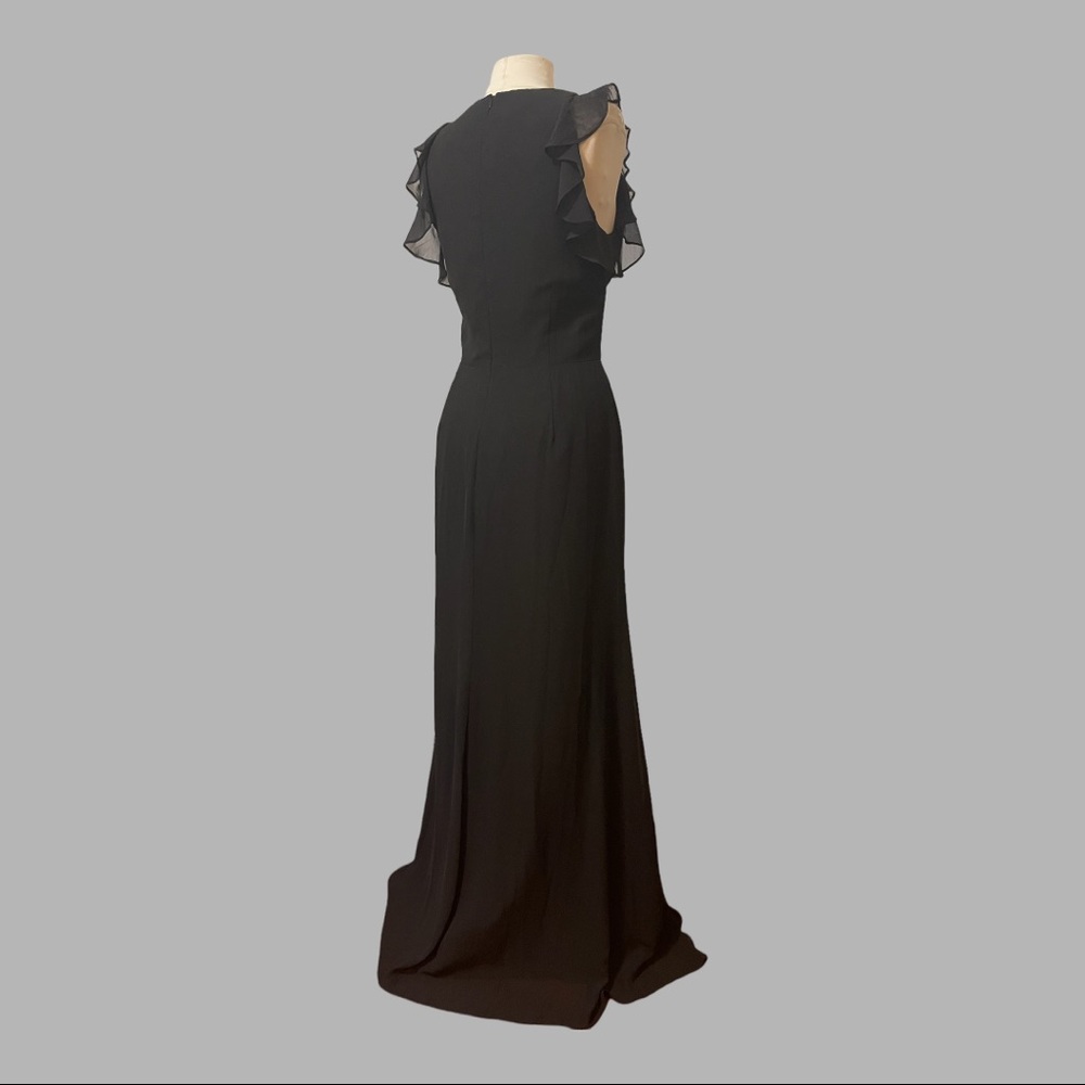 Hayley Paige Occasions black chiffon- 5863 - Picture 6 of 12